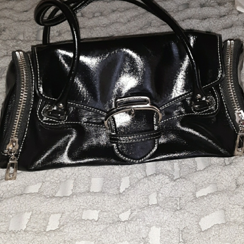 Colehaan black barrel bag